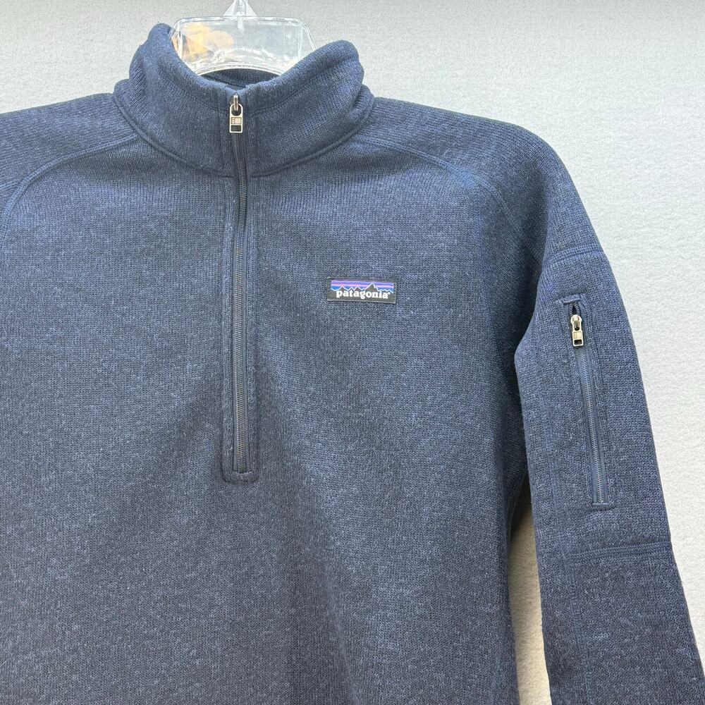 Patagonia Women's M Better Sweater 1/4 Zip Fleece Navy Blue 25618 Gorpcore - Picture 3 of 8